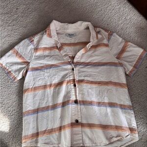 Madewell Multicolor Striped Button Down Shirt